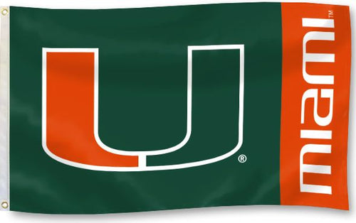 University of Miami 3'x5' Flag
