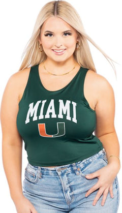 Miami Hurricanes Women's Crop Tank