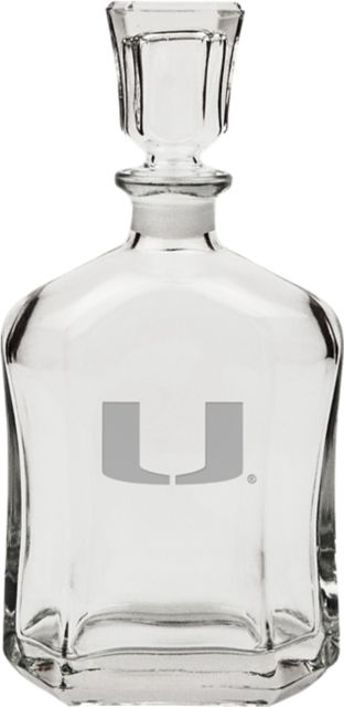 University of Miami 23.75 oz. Whiskey Decanter