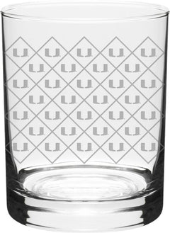 Miami Hurricanes 14 oz. Dof Glass