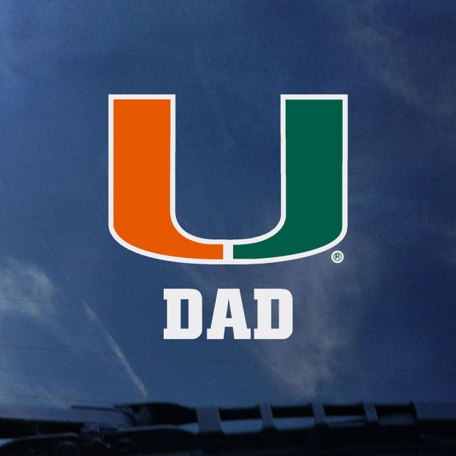 Miami Hurricanes Dad Decal
