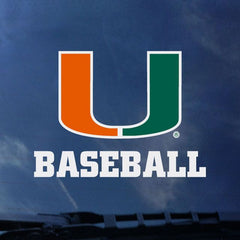 Miami Hurricanes Baseball Decal