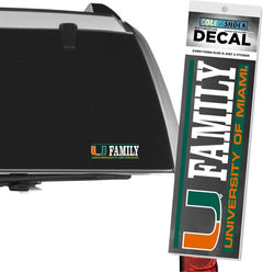 University of Miami Family Decal