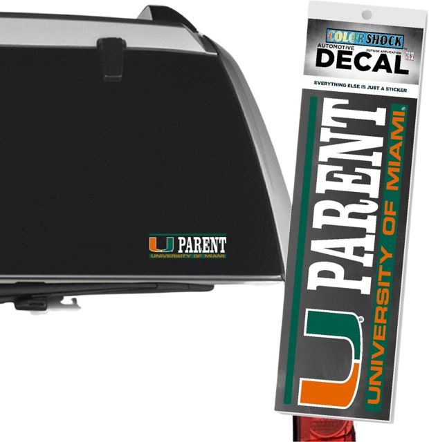 University of Miami Parent Decal