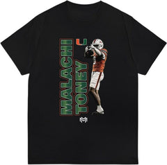 Miami Football Short Sleeve T-Shirt MALACHI TONEY