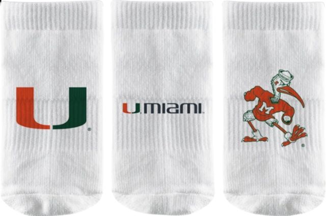 University of Miami Baby Socks