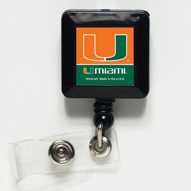 Miami Hurricanes 1" Badge Holder