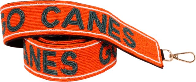 Miami Hurricanes Beaded Bag Strap