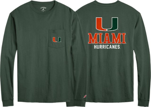University of Miami Long Sleeve Pocket T-Shirt
