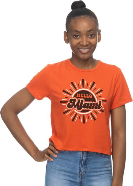University of Miami Women's Crop Short Sleeve T-Shirt