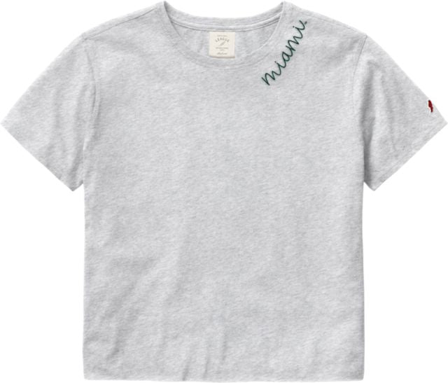 University of Miami Short Sleeve Crop Top