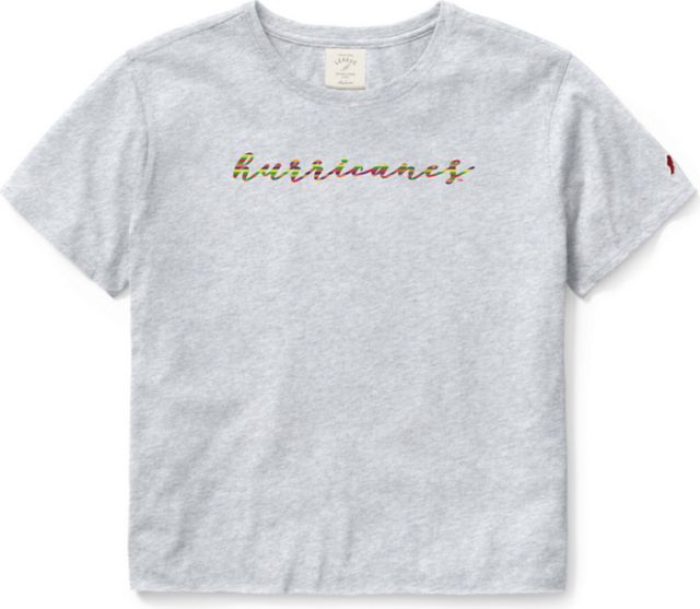 University of Miami Hurricanes Women's Cropped Short Sleeve T-Shirt