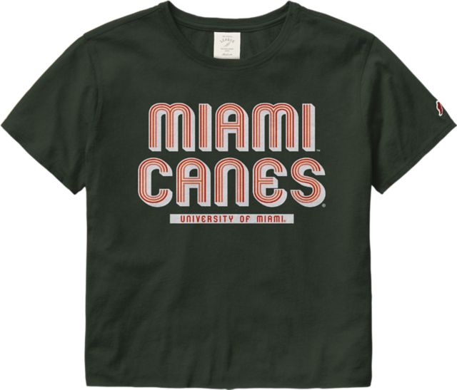 University of Miami Hurricanes Women's Cropped Short Sleeve T-Shirt