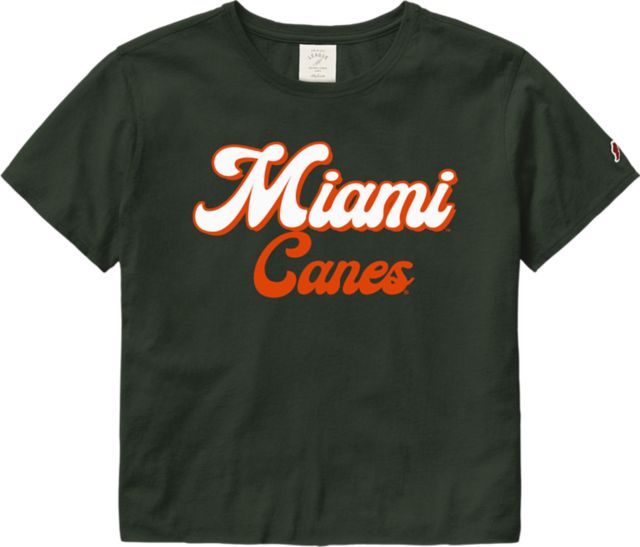 University of Miami Hurricanes Cropped Short Sleeve T-Shirt