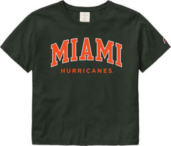 Miami Hurricanes Women's Crop Short Sleeve T-Shirt