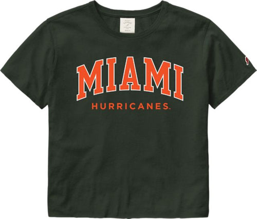 Miami Hurricanes Women's Crop Short Sleeve T-Shirt