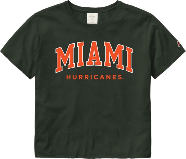 Miami Hurricanes Women's Crop Short Sleeve T-Shirt