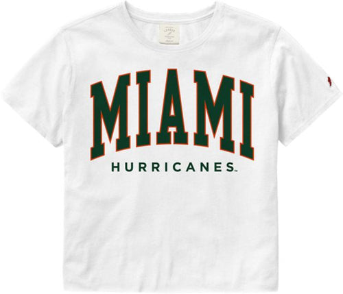 Miami Hurricanes Women's Crop Short Sleeve T-Shirt