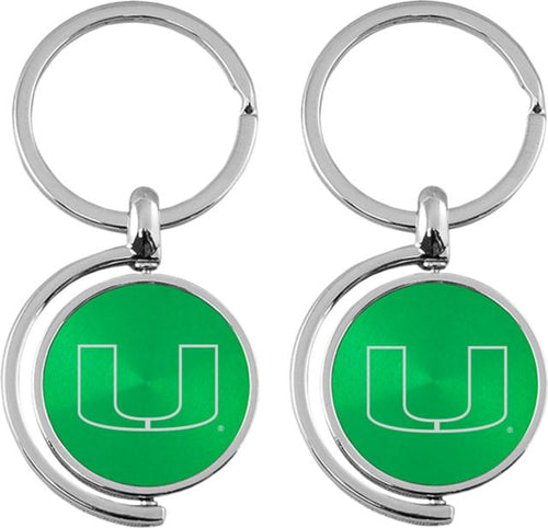 Miami Hurricanes Spinner Key Tag