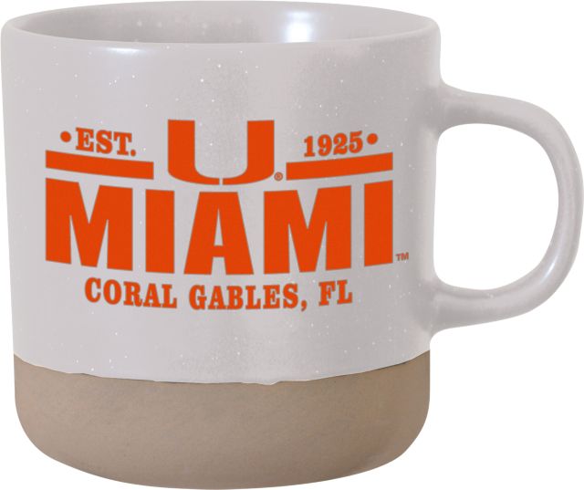 University of Miami 12 oz. Clay Mug
