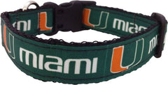 Miami Hurricanes Dog Collar