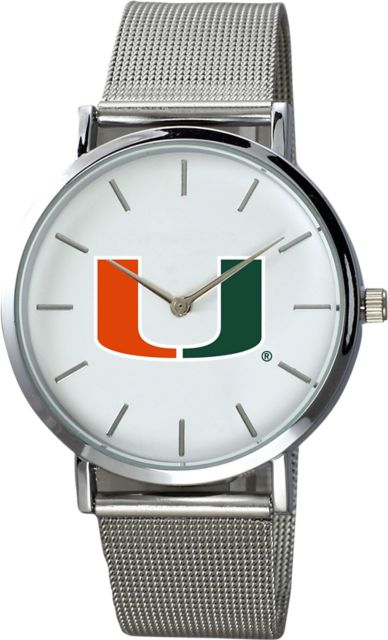 Miami Hurricanes 40mm Stainless Steel Watch