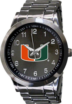 Miami Hurricanes 44mm Men's Metal Watch