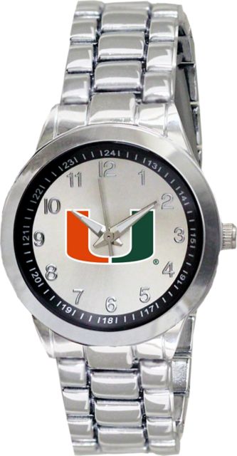Miami Hurricanes 32mm Ladies Stainless Steel Watch