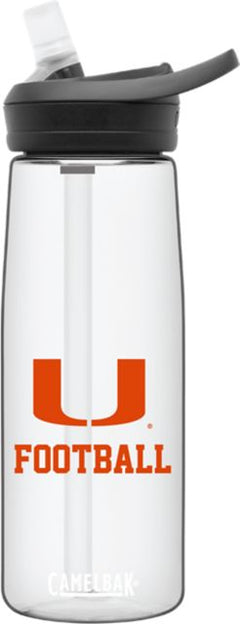 Miami Hurricanes .75L Football Water Bottle