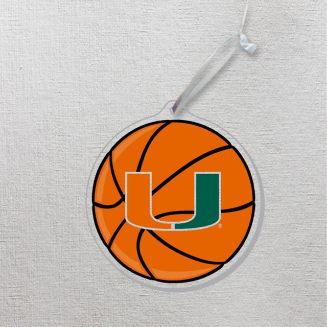 Miami Hurricanes Basketball 3in. X 4 in. Ornament