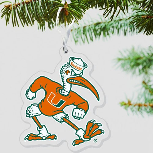Miami Hurricanes 3'' x 4'' Ornament