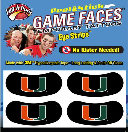 University of Miami Under Eye Strips 2 Pack