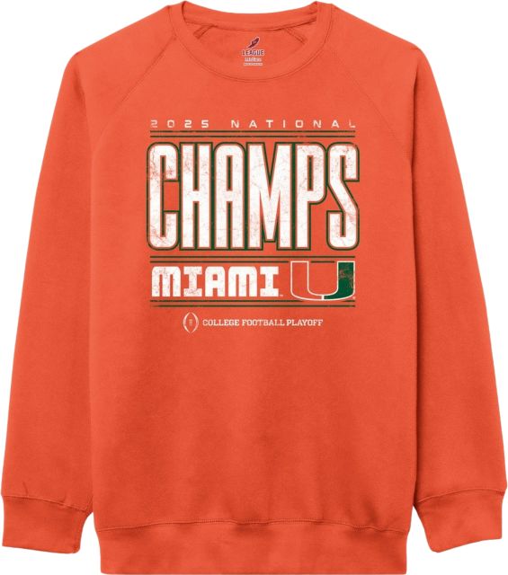 University of Miami Football 2025 National Champions Crewneck Sweatshirt