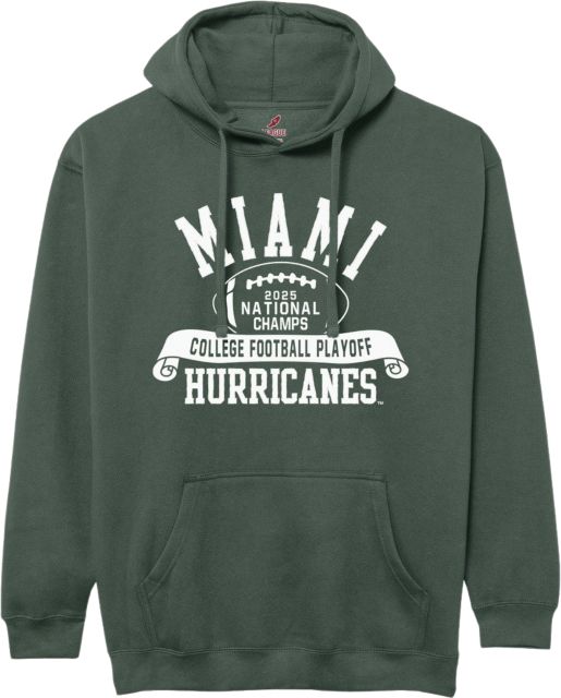 University of Miami Football 2025 National Champions Hooded Sweatshirt