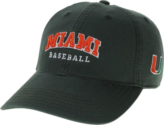 University of Miami Baseball Adjustable Relaxed Twill Hat