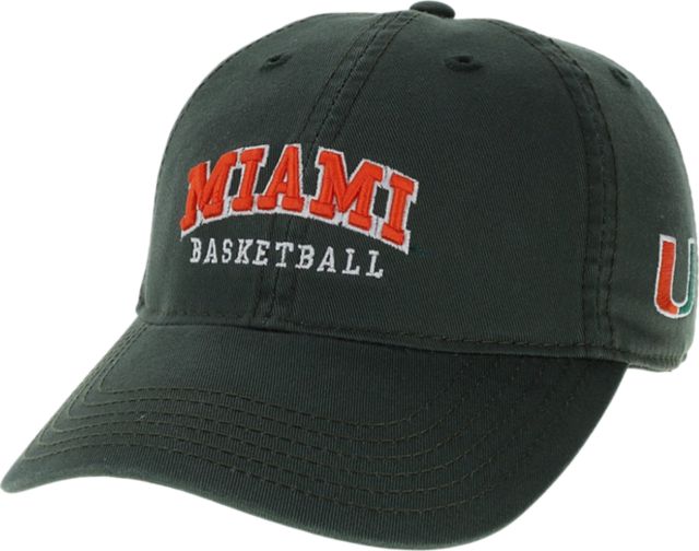 University of Miami Basketball Adjustable Relaxed Twill Hat
