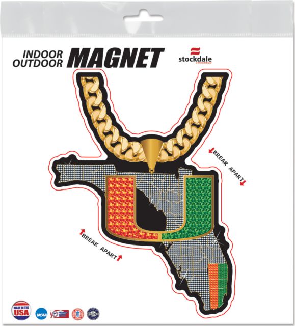 University of Miami Football Turnover Chain Magnet