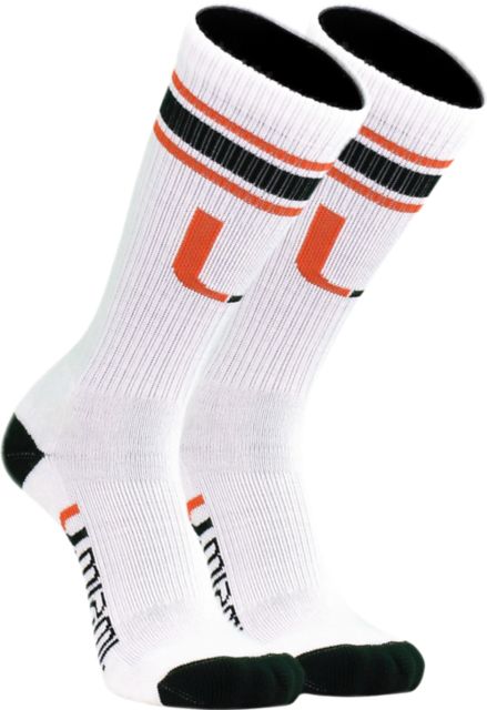 Miami Hurricanes Crew Socks