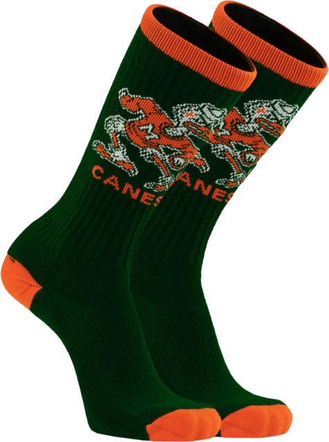 Miami Hurricanes Crew Socks