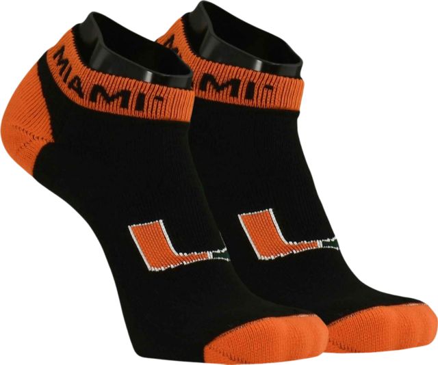 University of Miami Low Cut Socks
