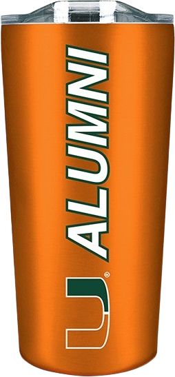 University of Miami Alumni 18 oz. Soft Touch Tumbler