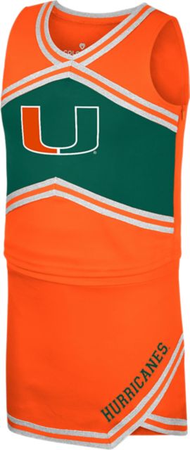 Miami Hurricanes Youth Girl's Cheer Set