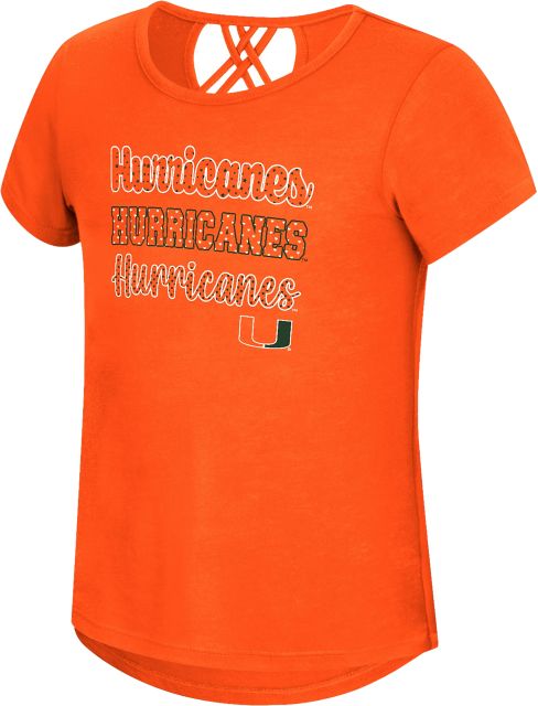University of Miami Youth Girl's Hurricanes Short Sleeve T-Shirt