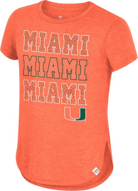 Miami Hurricanes Youth Girl's Short Sleeve T-Shirt