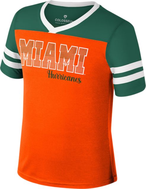 Miami Hurricanes Youth Girl's Short Sleeve T-Shirt