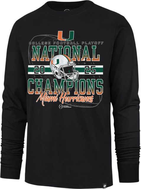 University of Miami Football 2025 National Champions Women's Oversized Crewneck Sweatshirt