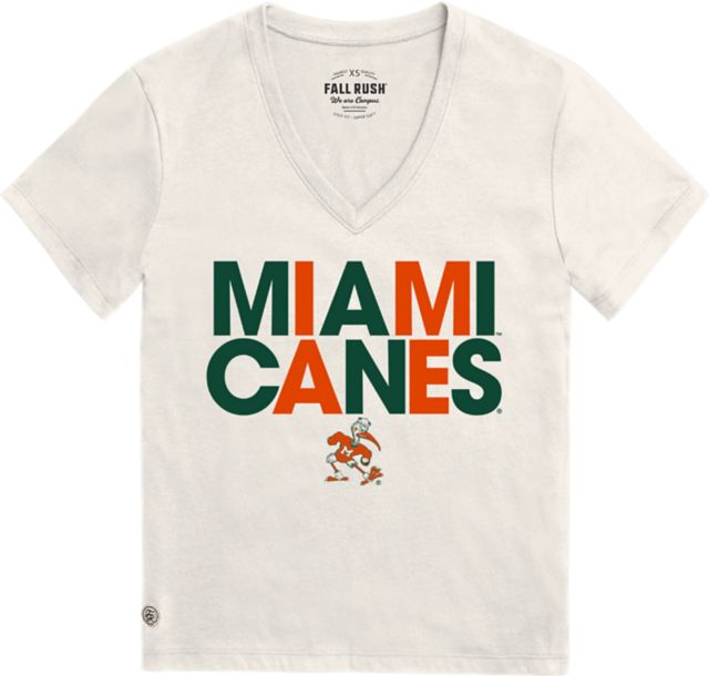 University of Miami Hurricanes Women's V-Neck Tee