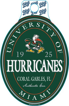 University of Miami Full-Size Sticker