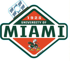 University of Miami Full-Size Sticker