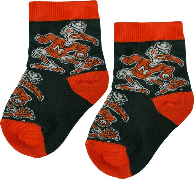 University of Miami Hurricanes Toddler All Over Socks